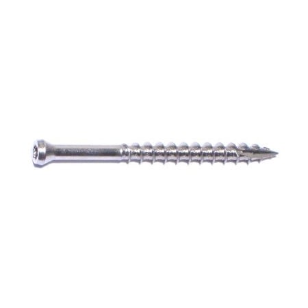 Saberdrive Deck Screw, #8 x 2 in, Stainless Steel, Trim Head, Torx Drive, 179 PK 52515